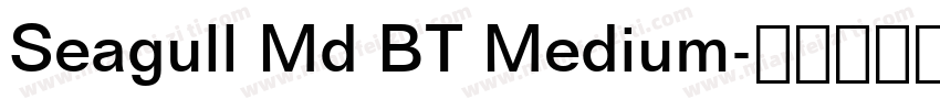 Seagull Md BT Medium字体转换